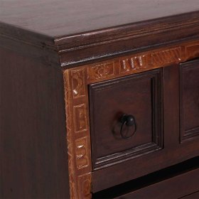 Küchenwagen Mysore aus Teak Recyclingholz im Kolonialstil – Ansicht 5