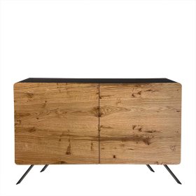 Design Sideboard Martinique in Eichefarben und Schwarz – Ansicht 1