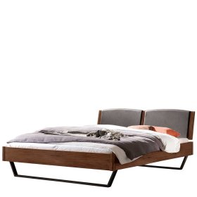Modernes Design Bett Jenny im Industrie und Loft Stil mit Bügelgestell – Ansicht 1