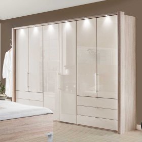 Schlafzimmer Möbel Codumenta in Cremeweiß und Eiche Sägerau (vierteilig) – Ansicht 7