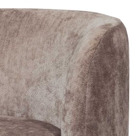 Sessel Vasteca in Taupe aus Chenillegewebe – Ansicht 5