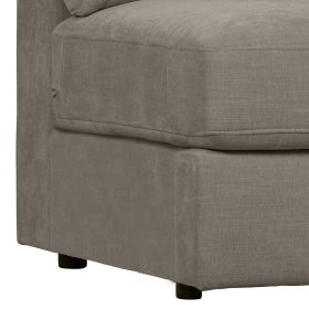 Sofa Element mit Armlehne rechts Fredoco in Grau aus Webstoff – Ansicht 10