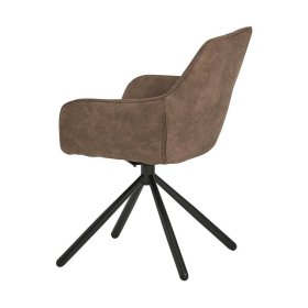 Polsterstuhl Esszimmer Set Makassa mit Armlehnen drehbar (2er Set) – Ansicht 4