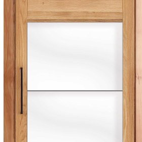Holzkleiderschrank Zeus aus Wildeiche mit Glasbeschichtung – Ansicht 4
