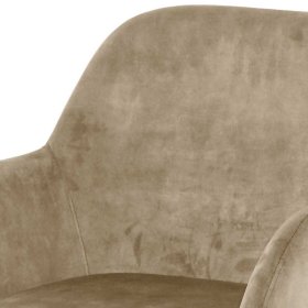 Esszimmerarmlehnstuhl Set Danatura in Beige aus Samt (2er Set) – Ansicht 6