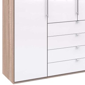 Panorama Schlafzimmerkleiderschrank Andryas 4 türig mit Schubladen – Ansicht 4