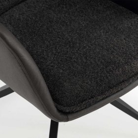 Esszimmerarmlehnstuhl Linnea mit Gestell aus Metall in Spiderform (2er Set) – Ansicht 7