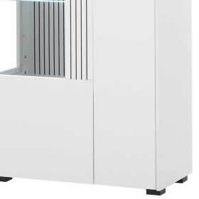 Wohnzimmervitrine Paros in modernem Design - Weiß – Ansicht 5