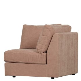 Rosa Modulsofa Ecke Oktamian Rücken echt bezogen - 44 cm Sitzhöhe – Ansicht 6