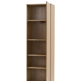 Flurschrank Carno in Eiche Stone 200 cm hoch – Ansicht 4