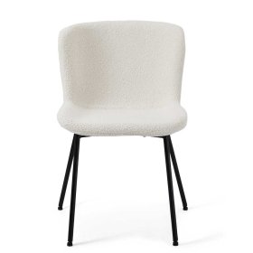 Esszimmerstuhl Pluna aus Boucle im Skandi Design (2er Set) – Ansicht 3