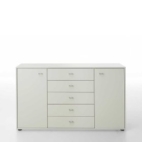 Sideboard Uberaba in Weiß lackiert 140 cm – Ansicht 1