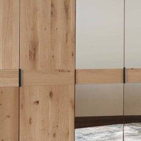 Premium Kleiderschrank Viramiru mit Spiegel Türen 393 cm breit – Ansicht 6