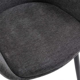 Esszimmerarmlehnstuhl Salida in Anthrazit und Schwarz (2er Set) – Ansicht 8