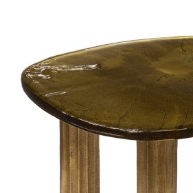 Sofatisch Teshion aus Gussglas und Aluminium – Ansicht 3