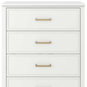 Kommode mit Schubladen Turex in Weiß 106 cm hoch - 76 cm breit – Ansicht 4