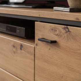 Anbauwand Geronda in Anthrazit und Eiche Optik modern (vierteilig) – Ansicht 12