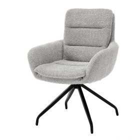 Zwei Esstisch Stühle Grossaro drehbar mit Gestell aus Metall (2er Set) – Ansicht 1