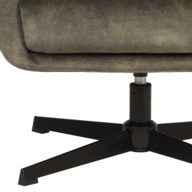 Wohnzimmer Sessel Pikewa in Dunkelgrün mit Sterngestell – Ansicht 7