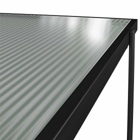 Schwarzes Standregal Tora in modernem Design 80 cm breit – Ansicht 5