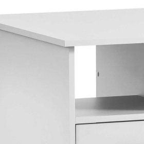 Schreibtisch Loytami mit drei Schubladen und Metallgriffen – Ansicht 3