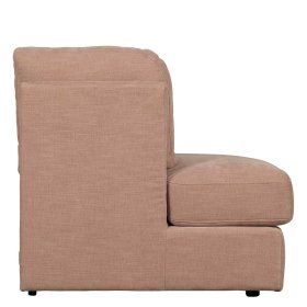Modulsofa Abschluss Element links Oktamian aus Webstoff in Rosa – Ansicht 7