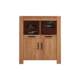 Wohnzimmer Highboard Lasmus aus Kernbuche Massivholz 110 cm – Ansicht 1