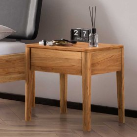 Wildbuche Doppelbett Nigari aus Massivholz 216 cm tief – Ansicht 5