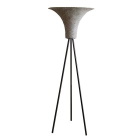 Skandi Design Stehlampe Split aus Seegras und Metall – Ansicht 3