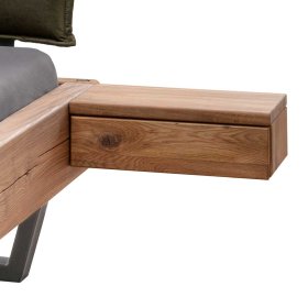 Bettgestell Lantikia aus Wildeiche Massivholz im Industry und Loft Stil – Ansicht 6