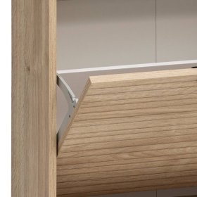 Schuhklappenschrank Rasvanna in Weißeiche Holzoptik 20 cm tief – Ansicht 6
