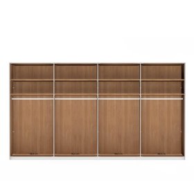 Premium Kleiderschrank Viramiru mit Spiegel Türen 393 cm breit – Ansicht 3