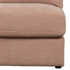 Modulsofa Abschluss Element links Oktamian aus Webstoff in Rosa – Ansicht 10