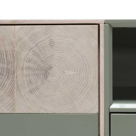 Fernsehtisch Samanda in Beton Grau und Buche hell 140 cm breit – Ansicht 10