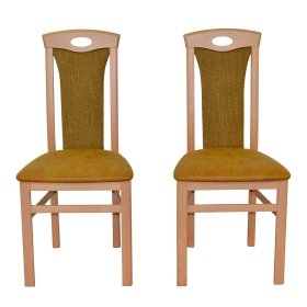 Stühle Esszimmer Romtada in Buchefarben und Ocker Gelb (2er Set) – Ansicht 7