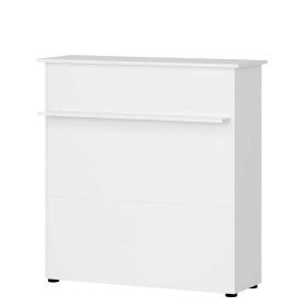 Weiße Empfangstheke Damyant Made in Germany - 111 cm hoch – Ansicht 1