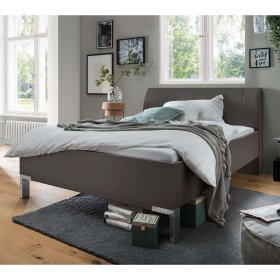 Doppelbett Boplaroma in Braun in modernem Design – Ansicht 2