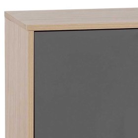 Modernes Sideboard Ron in Dunkelgrau und Eiche hell – Ansicht 5