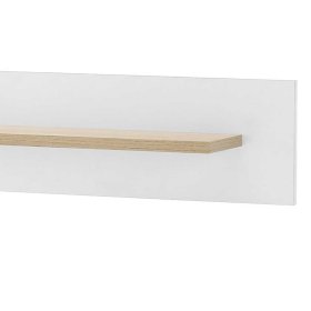 Skandi Wohnwand Jasturian in Weiß und Eichefarben (vierteilig) – Ansicht 21