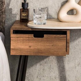 Nachttisch Kommode Nivatus 60 cm breit mit Dreifußgestell – Ansicht 3