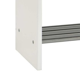 Schuhbank Top in Weiß Grau 80 cm breit – Ansicht 4