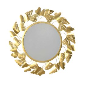 Moderner Wandspiegel Blance in Goldfarben mit Metallrahmen – Ansicht 3