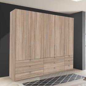Premium Kleiderschrank Gehvonda in Eiche Sägerau 3 türig – Ansicht 3
