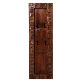 Wandgarderobe Mysore im Kolonialstil aus Teak Massivholz – Ansicht 2