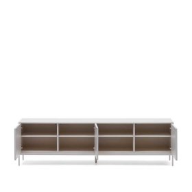 Weißes Fernsehboard Miobelda in modernem Design 195 cm breit – Ansicht 4