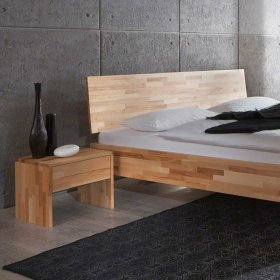 Kernbuche Holzbett Firadila massiv geölt in Überlänge (dreiteilig) – Ansicht 7