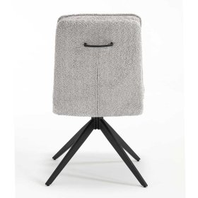 Hochlehner Zoronga in modernem Design aus Boucle Stoff und Metall (2er Set) – Ansicht 5