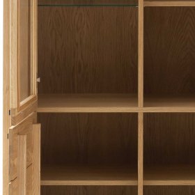 Wohnzimmerschrank Crystoga in Wildeichefarben teilmassiv – Ansicht 7