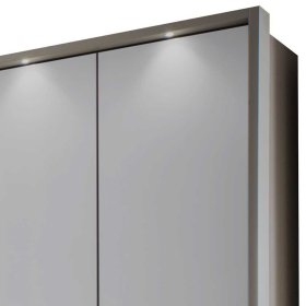 Schlafzimmer Set Kosnira in Braun und Hellgrau Made in Germany (vierteilig) – Ansicht 9