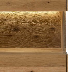 Wohnzimmervitrine Onitos aus Wildeiche Massivholz 209 cm hoch – Ansicht 7